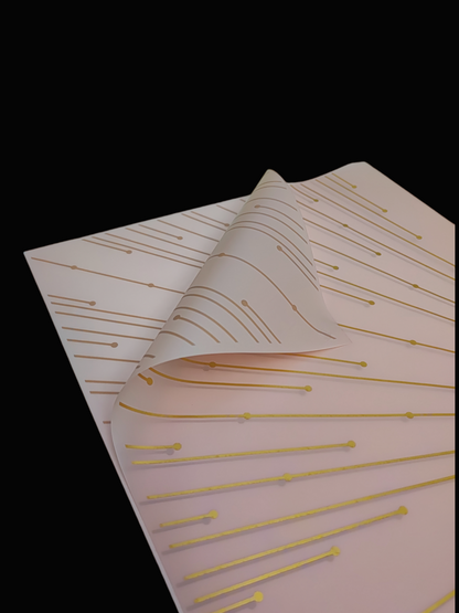 PAPEL COREANO LINEAS PUNTOS DESTELLOS