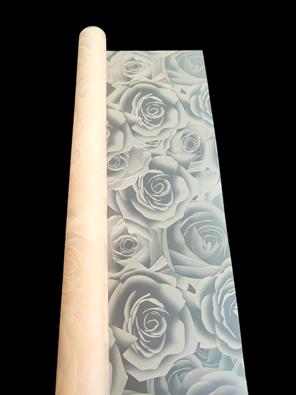 PAPEL COREANO TEXTURA ROSAS