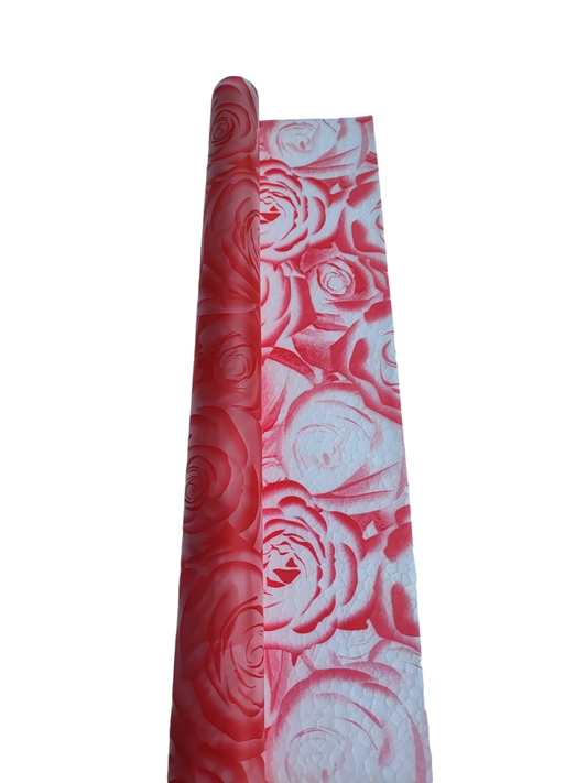 PAPEL COREANO TEXTURA ROSAS