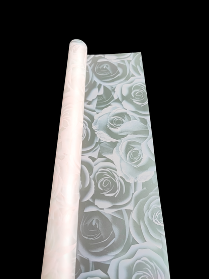 PAPEL COREANO TEXTURA ROSAS