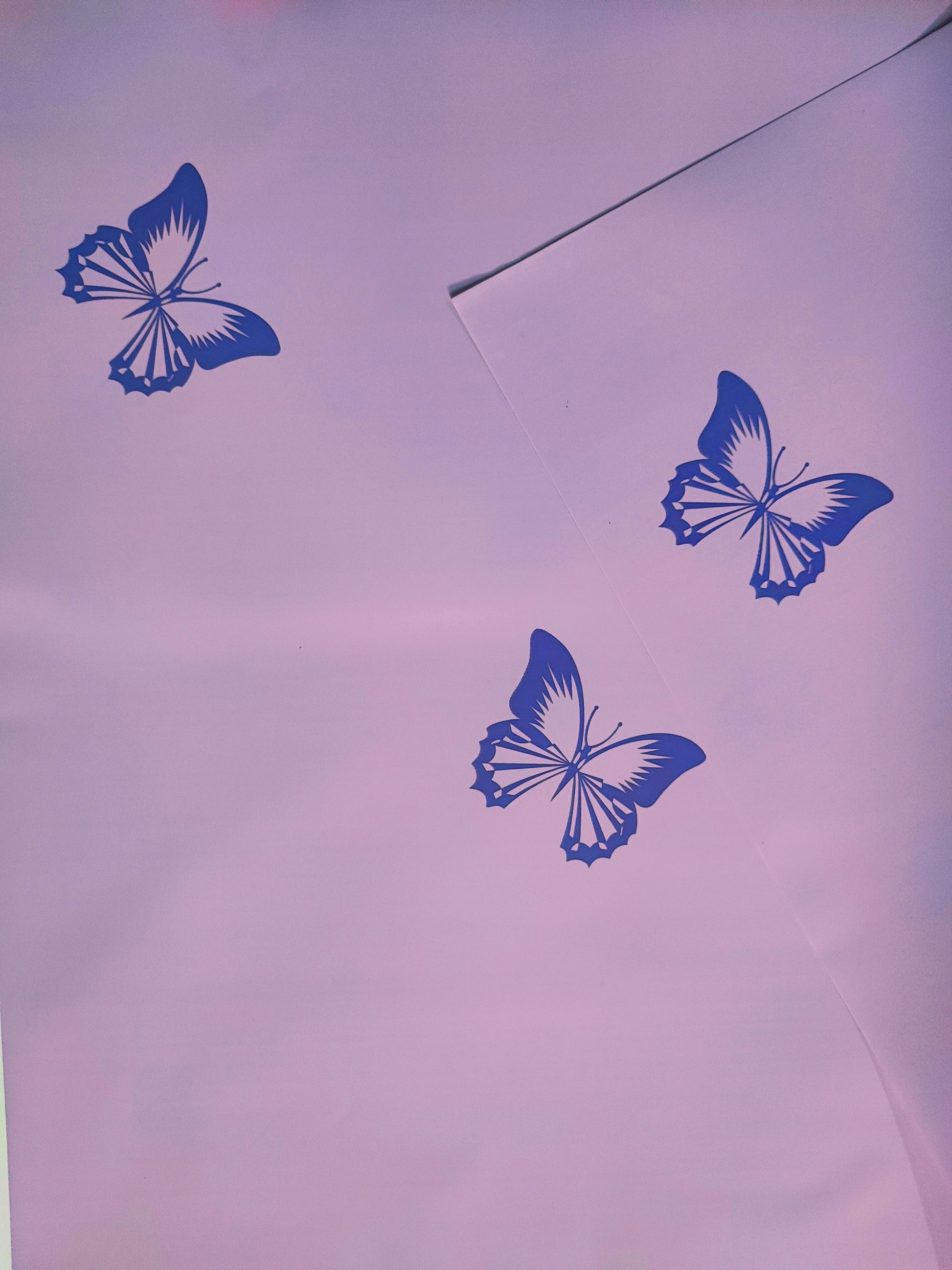 Papel coreano mariposas color lila
