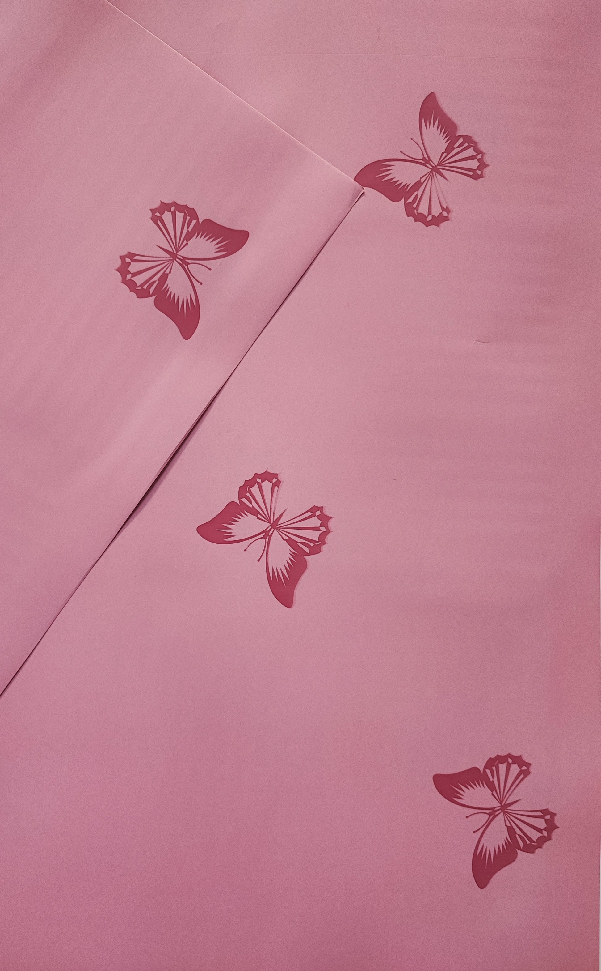 Papel coreano mariposas color rosado