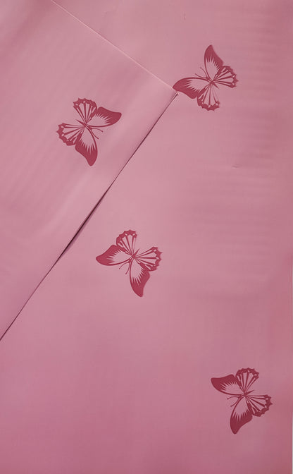 Papel coreano mariposas color rosado