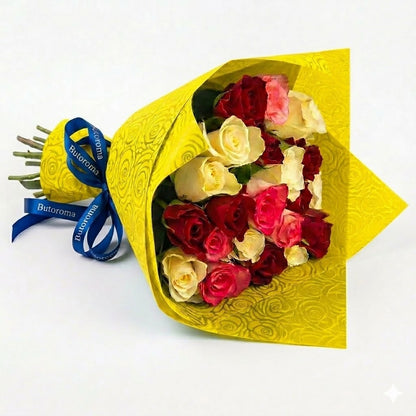 PAPEL GOFRADO ROSAS