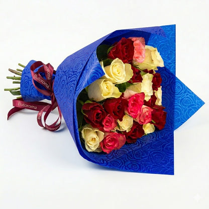 PAPEL GOFRADO ROSAS