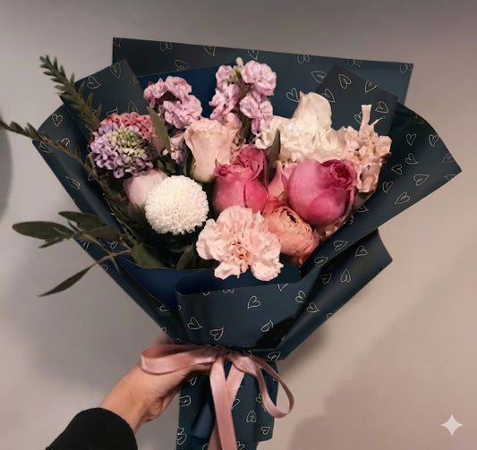PAPEL COREANO FONDO CORAZONES
