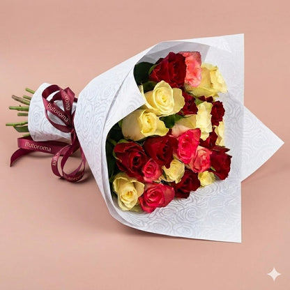PAPEL GOFRADO ROSAS