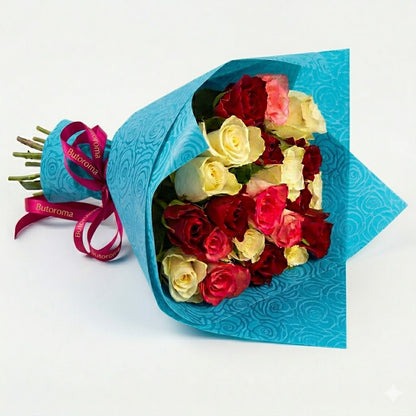 PAPEL GOFRADO ROSAS