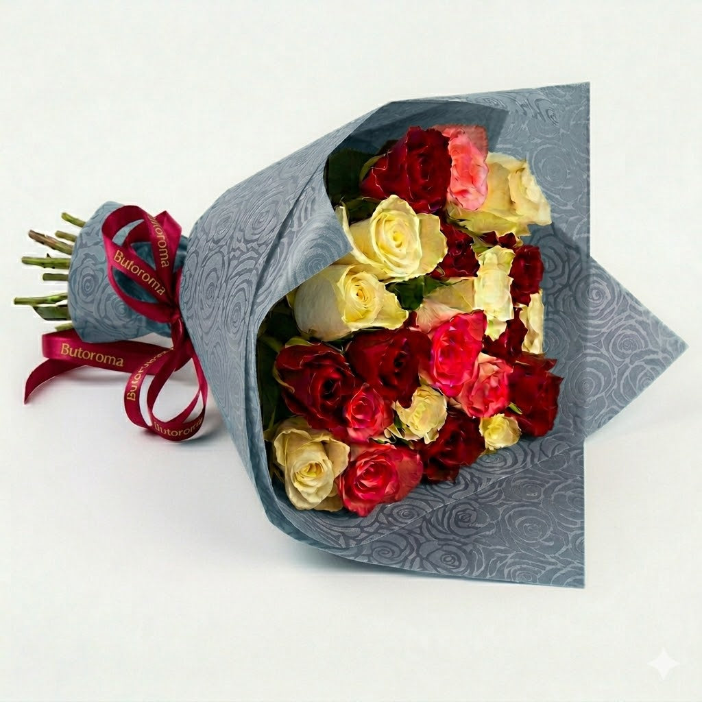 PAPEL GOFRADO ROSAS