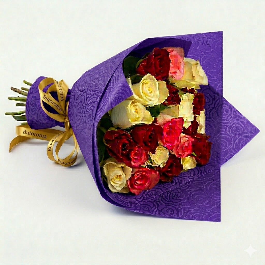 PAPEL GOFRADO ROSAS