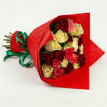PAPEL GOFRADO ROSAS