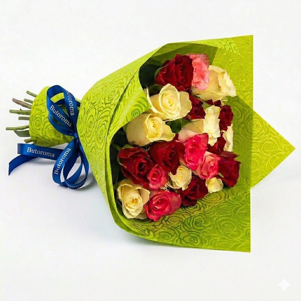 PAPEL GOFRADO ROSAS